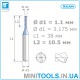 Микро сверло 1 шт. Ø 1,1 мм карбид вольфрама XCAN
