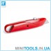 Нож с выдвижным трапециевидным лезвием, металлический корпус INTERTOOL HT-0505